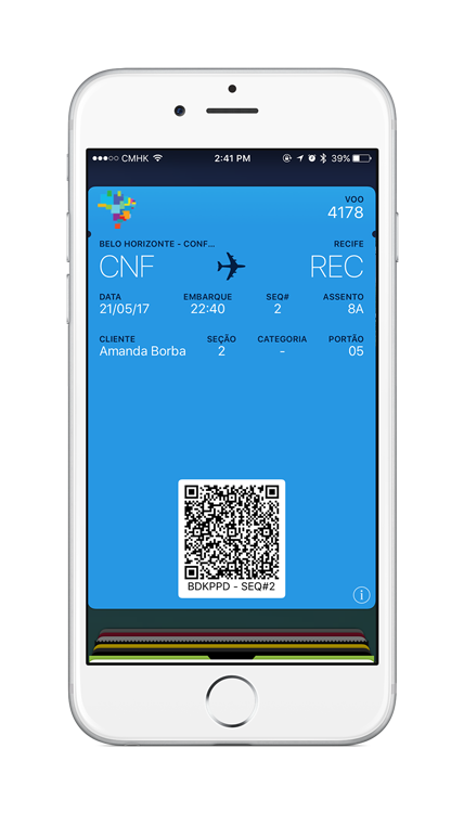 Azul Airways Digital Boarding Passes Mobile Wallet