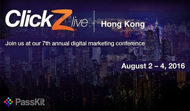 PassKit at ClickZ Live Hong Kong 2016